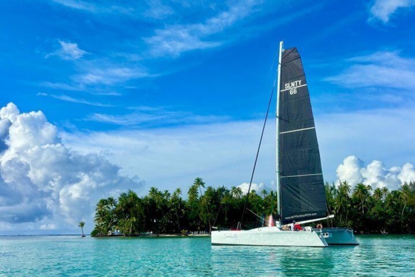 Half day catamaran sailing in the Sailinity Lagoon 2