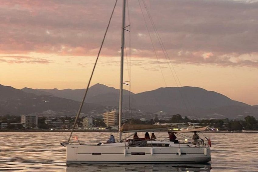 Sunset Sailing along the Marbella coast from Puerto Banus 1