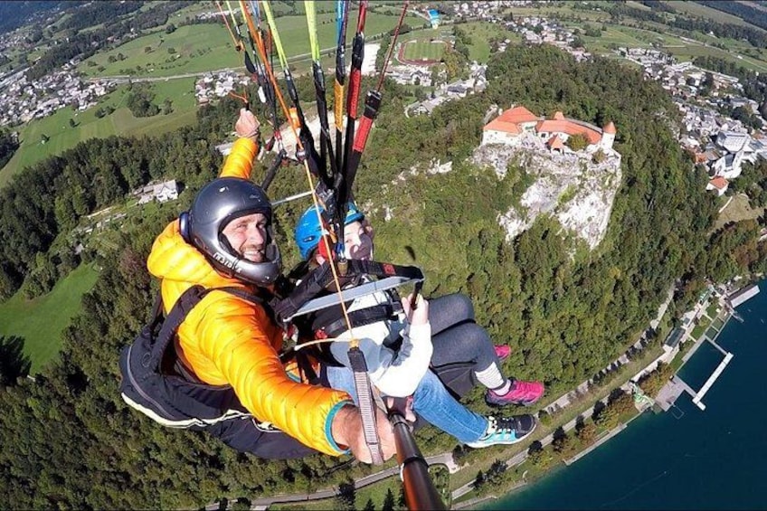 Fly over the lake and the castle 1