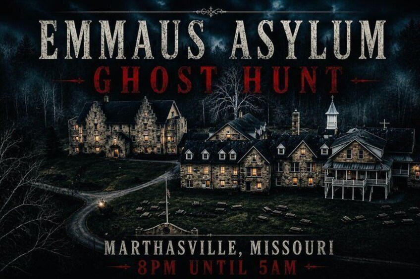 Ticket Pass to Emmaus Asylum Ghost Hunt in Missouri 1