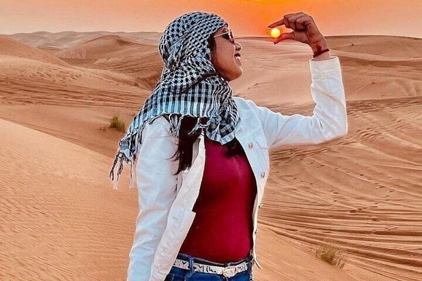 Sunrise view Dubai desert safari 2