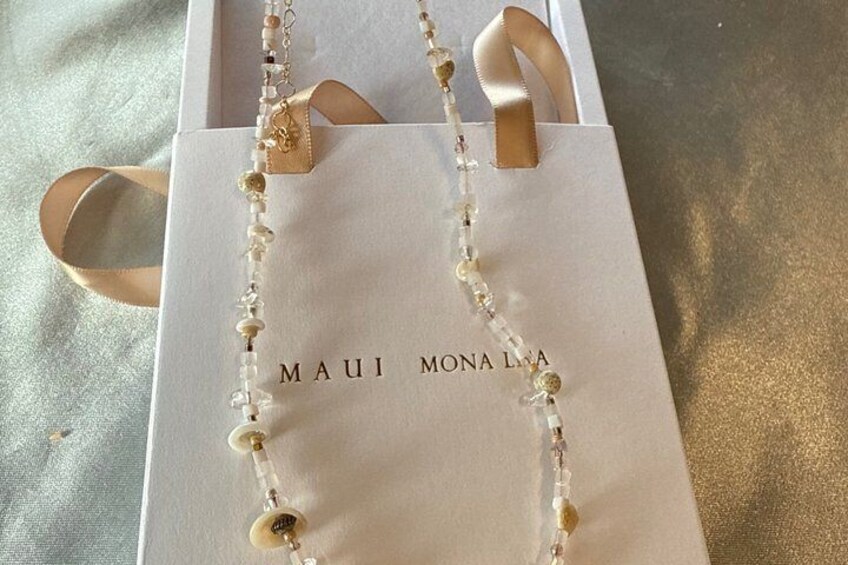 Sea Glass jewelry workshop Maui Mona Lisa hair pieces 4