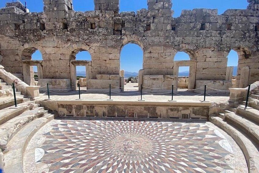 Kibyra Ancient City, Medusa Mosaic 4