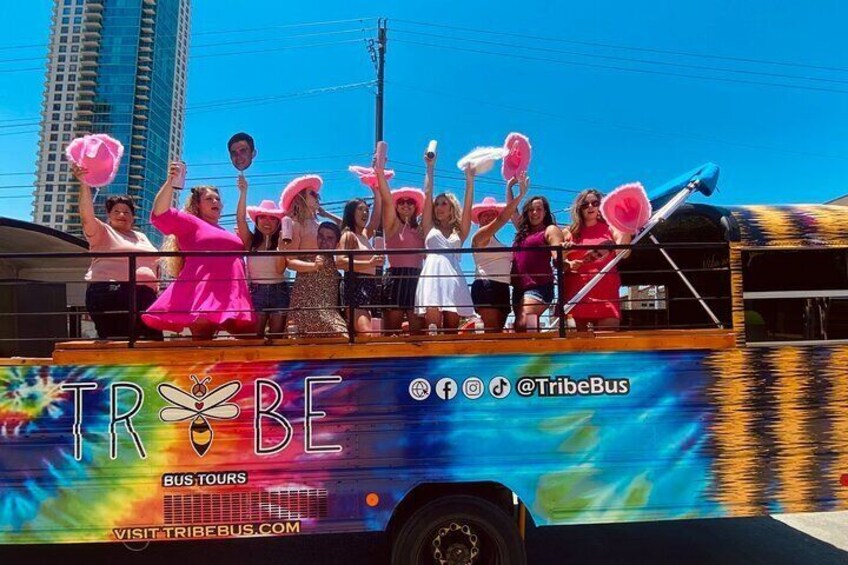 BYOB Roofless Party Bus Tour in Downtown Austin (20 Person Max)