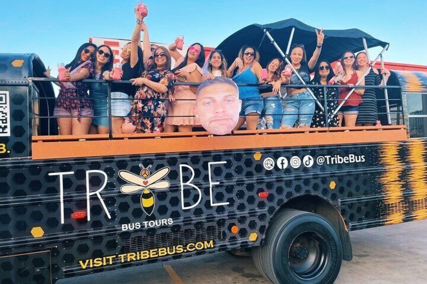 BYOB Roofless Party Bus Tour in Downtown Austin (20 Person Max)