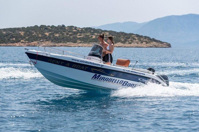 4-Hour Private Boat Rental Without Skipper at Agios Nikolaos 5