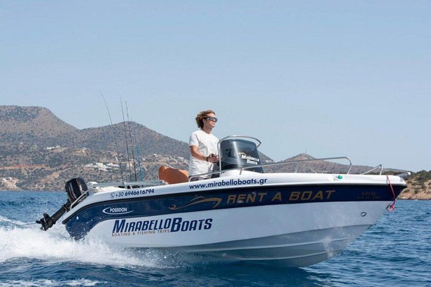 4-Hour Private Boat Rental Without Skipper at Agios Nikolaos 4