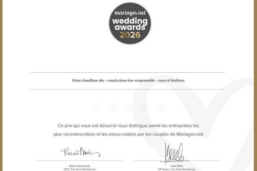 Winner Wedding awards 2026 3