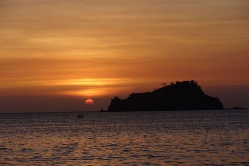 Sunset on Santa Marta Bay Sailboat 2