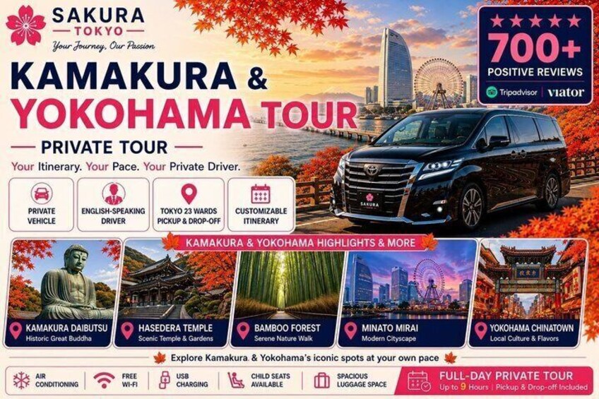 Kamakura & Yokohama Private and Custom Tour with English Driver 1