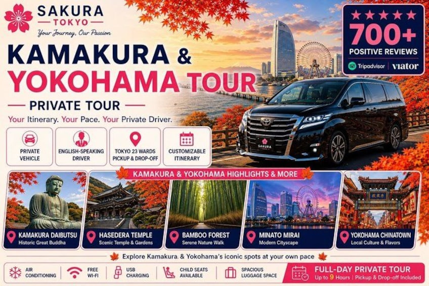 Kamakura & Yokohama Private and Custom Tour with English Driver 1