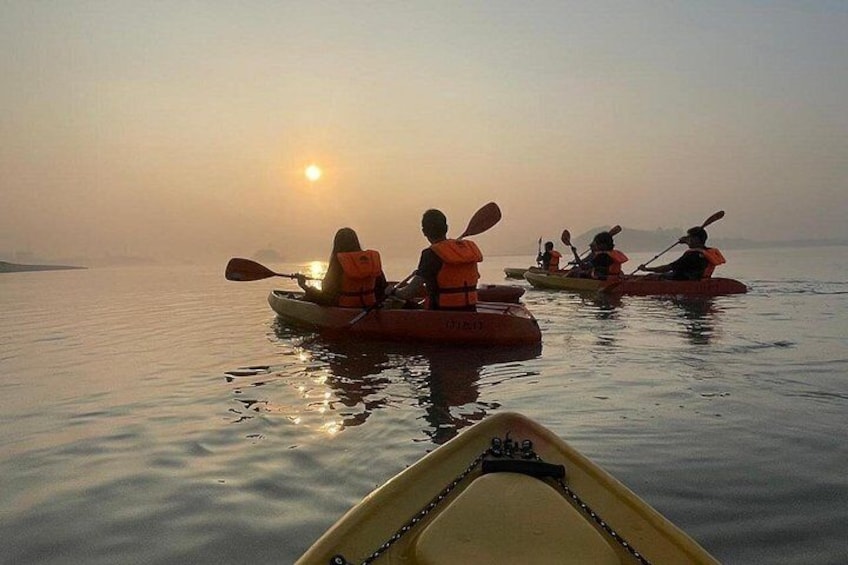 Sunset Kayaking in Brahmaputra River 2