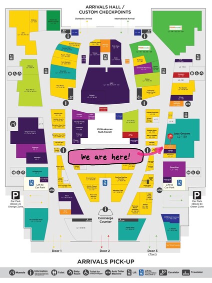 A mall layout with various stores and amenities. 5