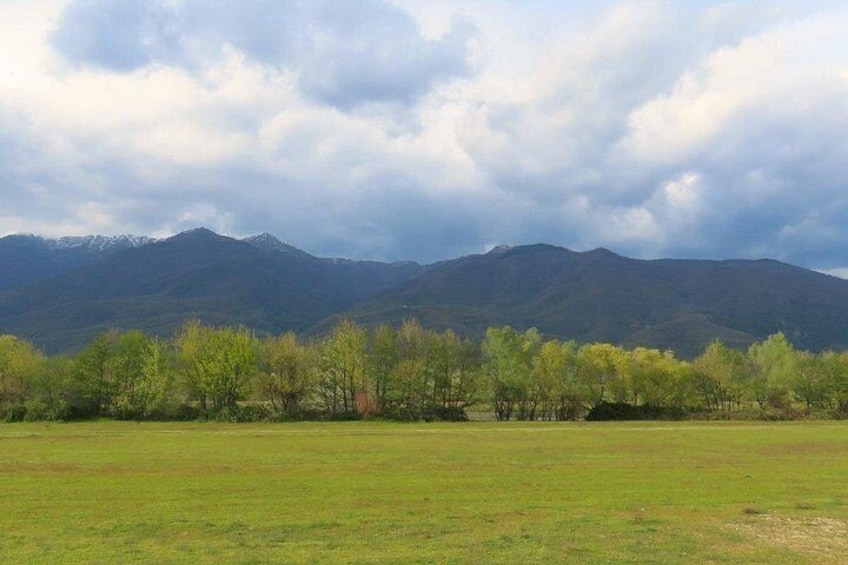 Mountains and fields by Lake Kerkini 3