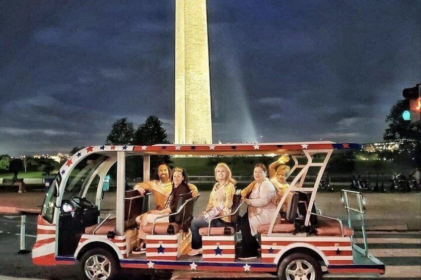 American Monuments Moonlight Night Guided Open-Air Cruiser Tour 2
