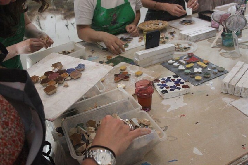 Create Your Zellige Mosaic in Tangier + Tea Experience 5