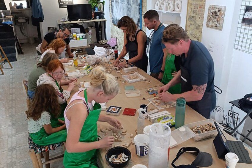 Create Your Zellige Mosaic in Tangier + Tea Experience 2