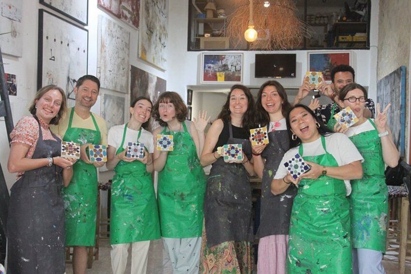 Create Your Zellige Mosaic in Tangier + Tea Experience 1
