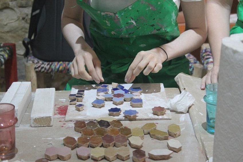 Create Your Zellige Mosaic in Tangier + Tea Experience 2
