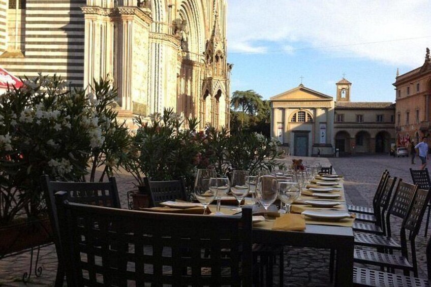 Outside terrace for summer tastings 2