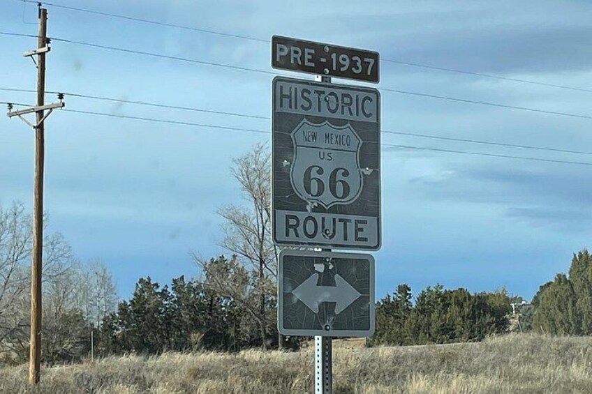 Sign of Route 66 pre 1937 2