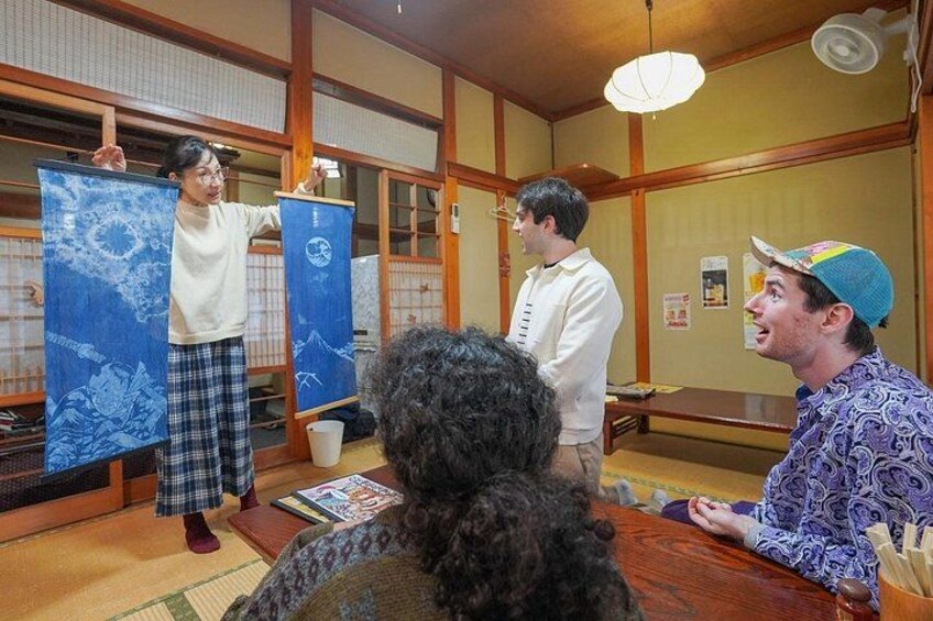 Mt. Fuji Ukiyo-e Japan Blue Indigo Dyeing Experience 4