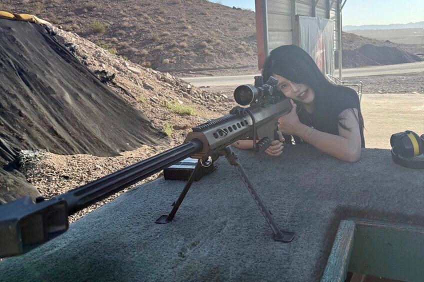 Las Vegas Outdoor Machine Gun and Rifle Shooting with Shuttle 3
