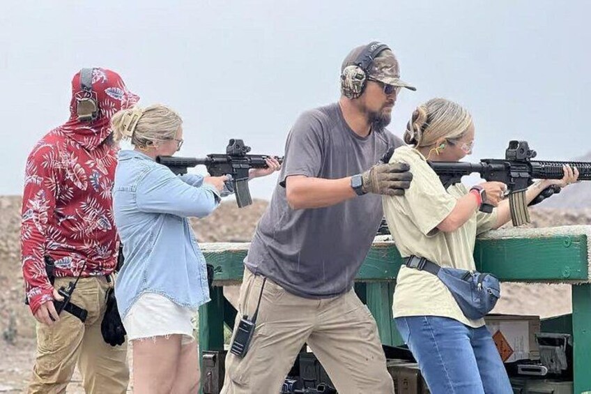 Las Vegas Outdoor Machine Gun and Rifle Shooting with Shuttle 4