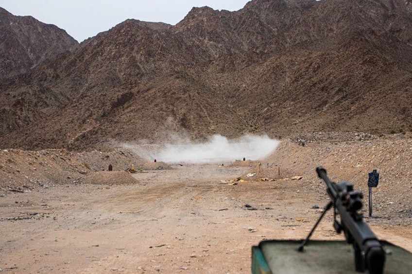 Las Vegas Outdoor Machine Gun and Rifle Shooting with Shuttle 4