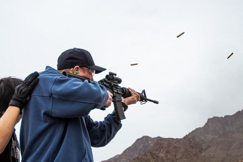 Las Vegas Outdoor Machine Gun and Rifle Shooting with Shuttle 1