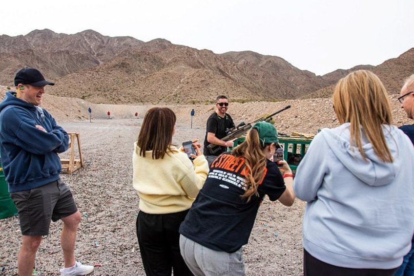 Las Vegas Outdoor Machine Gun and Rifle Shooting with Shuttle 2