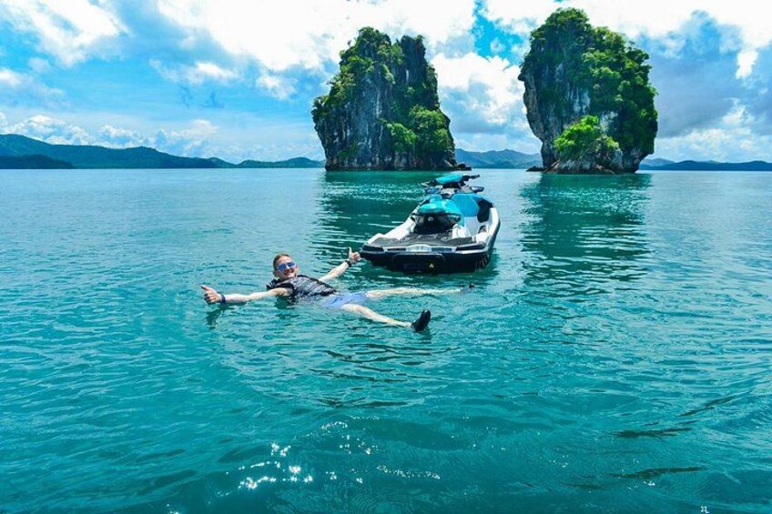 Phuket Jet Ski Island Hopping Tour Islands and Monkey Beach 1