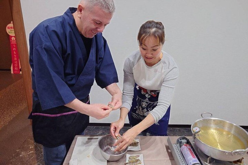 Tempura and Sushi Making Experience Taste of Japan in Nara 2