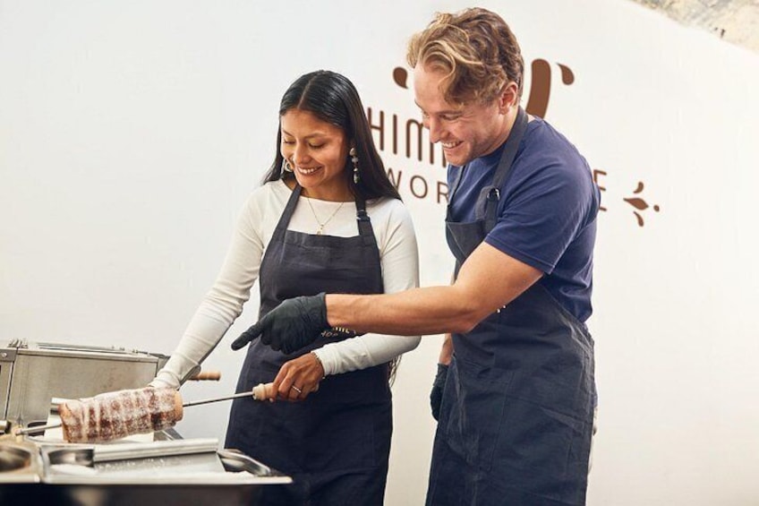 Prague Traditional Chimney Cake Trdelník Making Workshop 3
