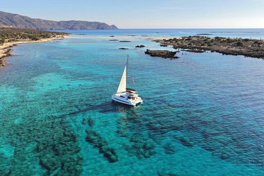 Elafonisi Sunset Luxury Catamaran Cruise: Sushi, Drinks, Transfer 1
