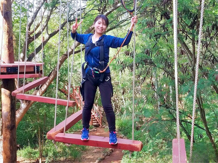 High Ropes Adventure Course at Coral Crater  3
