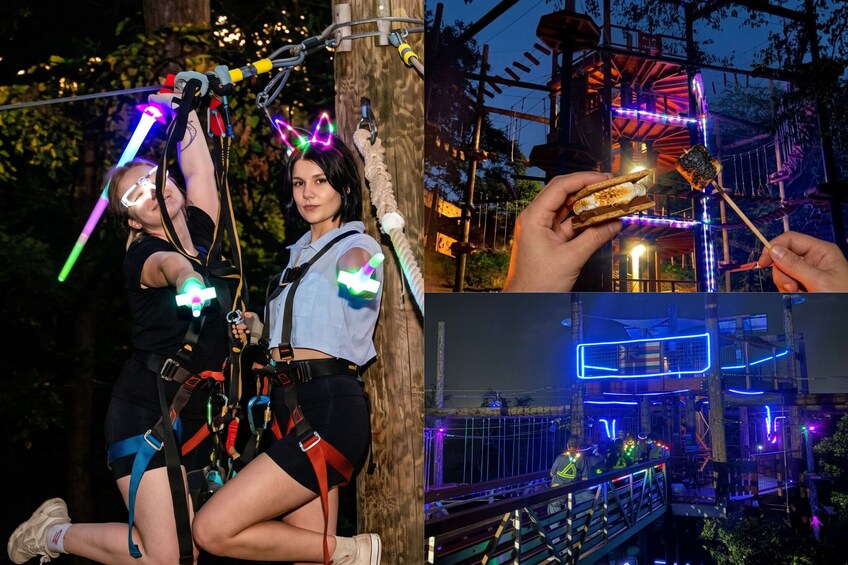 Night Ninja Adventure Course with Campfire S’Mores 1