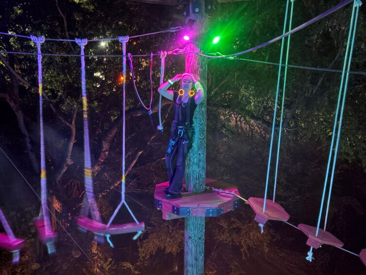 Night Ninja Adventure Course with Campfire S’Mores 5