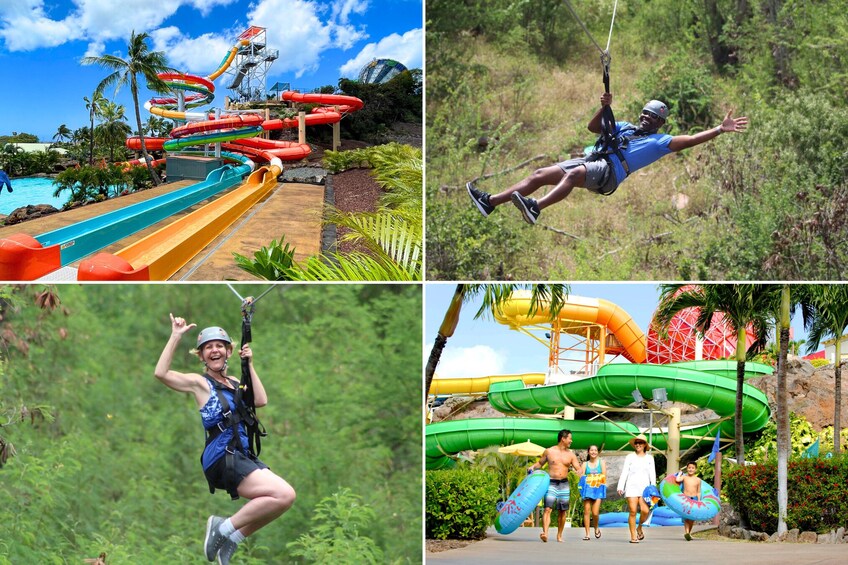 Zip and Dip - Zipline and Wet 'n' Wild Waterpark Admission with Transport 1