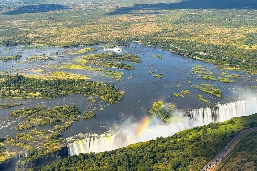 Zambezi Spectacular Helicopter Tour Falls Visit and Sunset Cruise 5