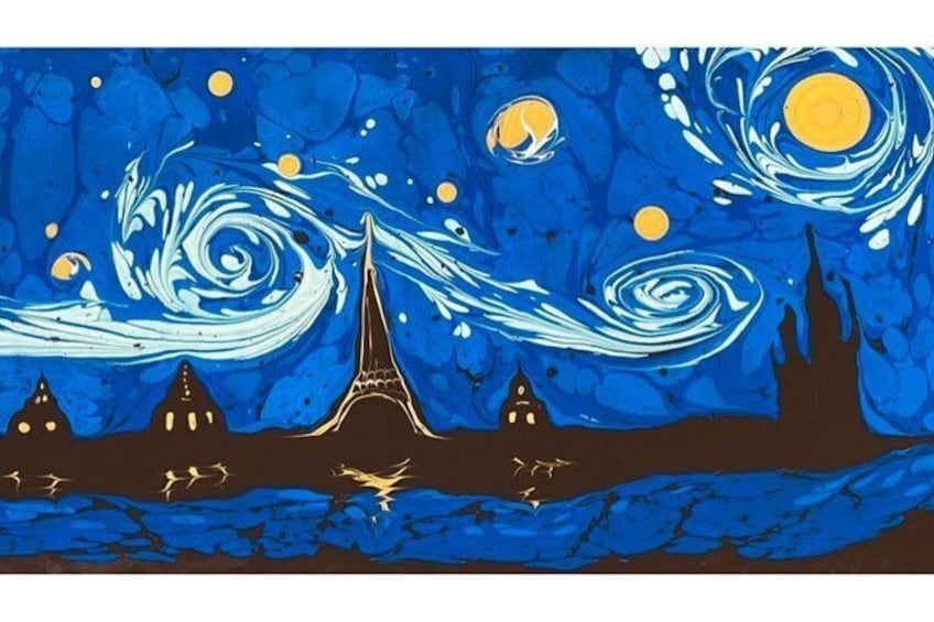 Private Paper Marbling Turkish Art Ebru Class At Locals Home 2