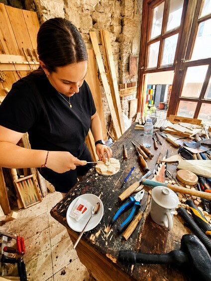 Picture 5 for Activity Gjirokaster: Wood Crafting Class 4