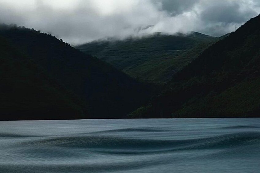 View of Komani Lake’s surrounding mountains 2