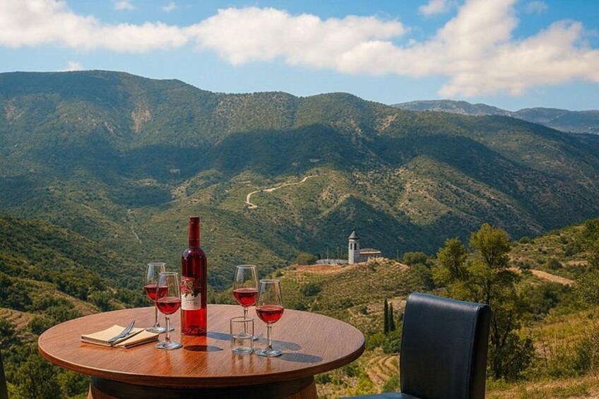 Troodos Mountain, Agros village, Roses- Wine -Nature Walk 1