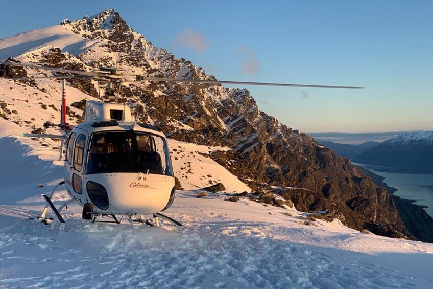 Remarkables flight during Winter (snow landing) 1
