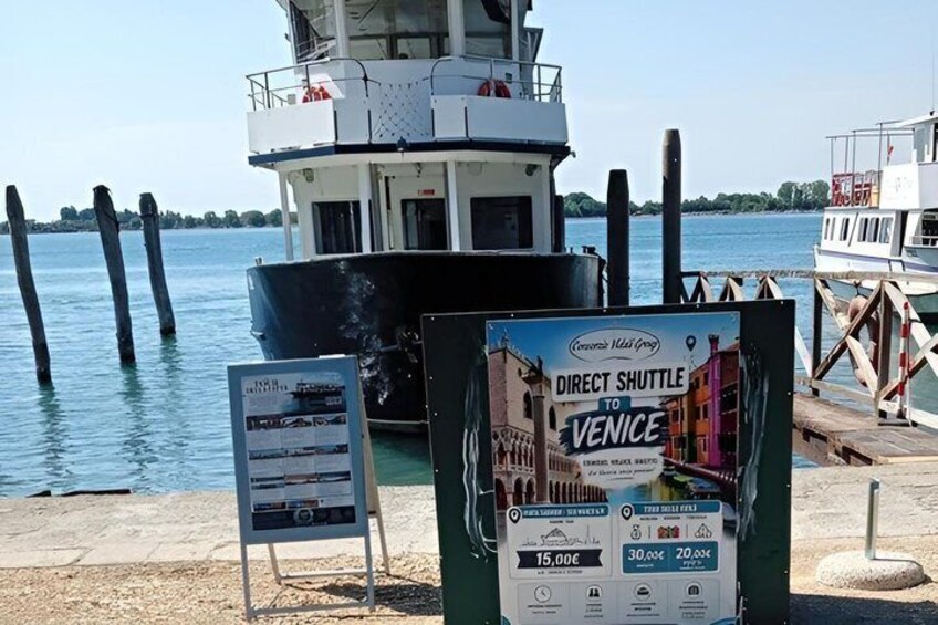 Direct Shuttle from Punta Sabbioni to San Marco 2