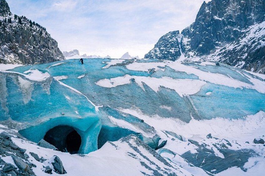 Sea of Ice: Dive into the heart of France’s largest glacier and its bluish ice caves. 2
