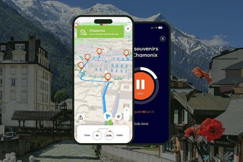 GPS Audioguide app: From downtown to the foot of Mont Blanc (Offline). 1