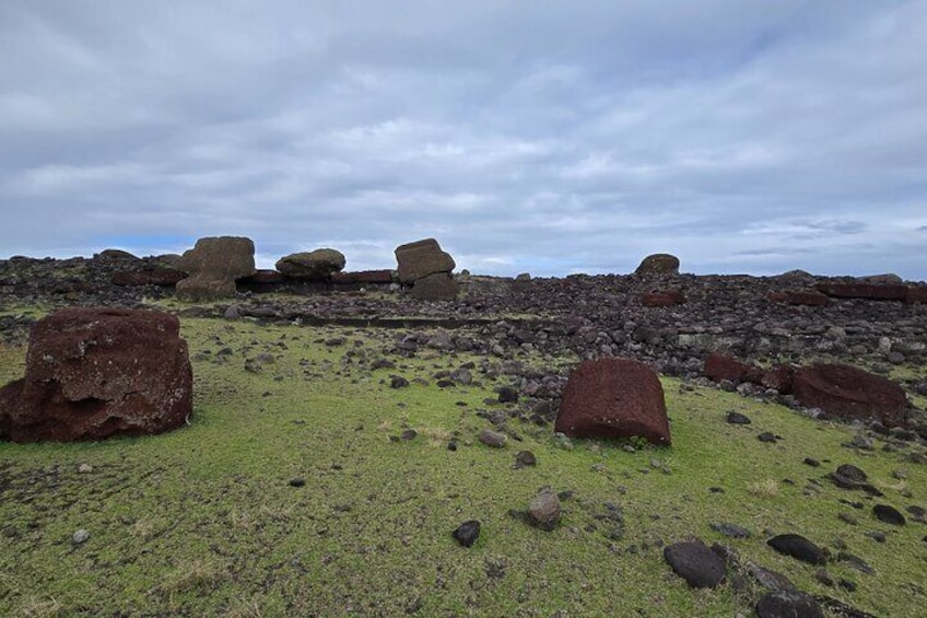 Ahu Akahanga, unrestored platform where the king Hotu Matu'a might be buried 4