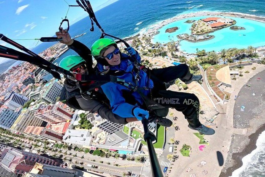 Paragliding from Teide National Park 2200m to Puerto de la Cruz 3